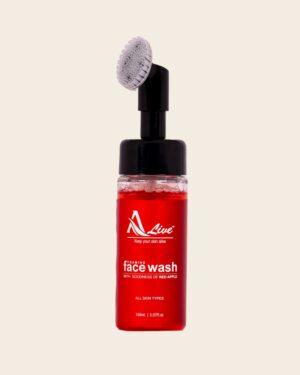 Alive Red Apple Face Wash|Antioxidant-Rich Skincare| Cleansing and Hydrating| Natural Exfoliation and Even Skin Tone | Gentle and Suitable for All Skin Types | 150ml