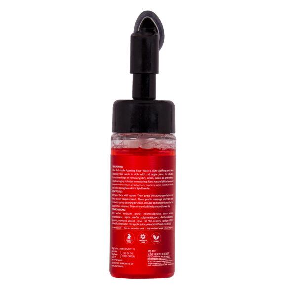 Alive Red Apple Face Wash|Antioxidant-Rich Skincare| Cleansing and Hydrating| Natural Exfoliation and Even Skin Tone| Gentle and Suitable for All Skin Types| 150ml